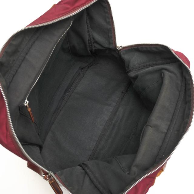 ○フェリージ Felisi 伊リモンタ社ナイロン バケッタレザー 牛革 ビジネスバッグ 02-9/DS A4サイズ収納可 ミニボストン メンズ 【  中古