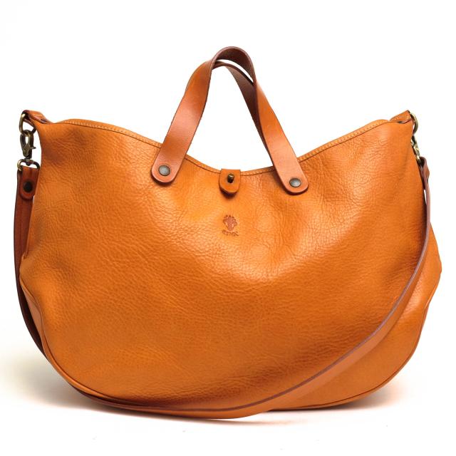 ○チーバ CI-VA ヌメ革 牛革 トートバッグ 1293 VOLANATO ヴォラナト 三日月型 2WAY ショルダーバッグ 定番 シボ革 シュリンクレザ 中古