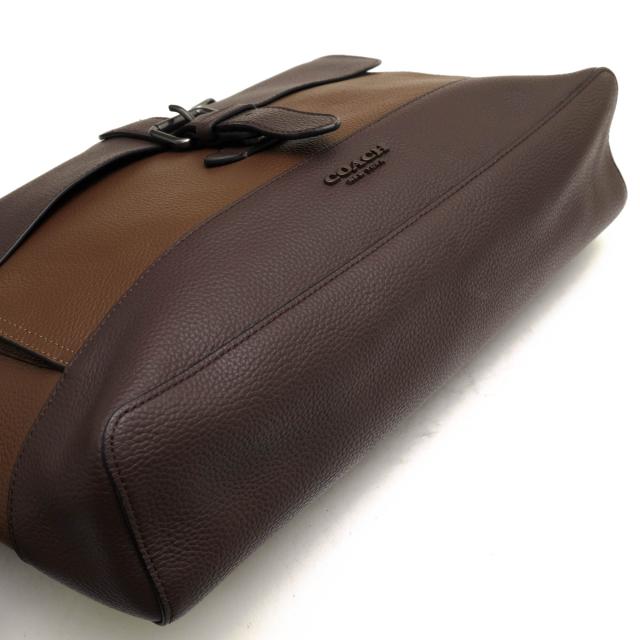 ○コーチ COACH ナチュラルペブルドレザー 牛革 ショルダーバッグ 89894 HUDSON MESSENGER IN HERITAGE COLORBLOCK LEATHER メッセ 中古の通販は