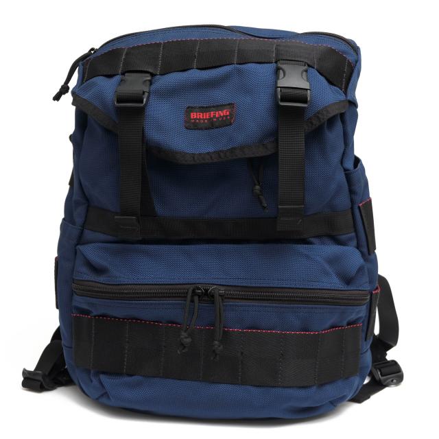 ○ブリーフィング BRIEFING ミッドナイトブルー ネイビー 紺 1050デニール バリスティックナイロン リュック BRF096219 SIMPLE FLA 中古