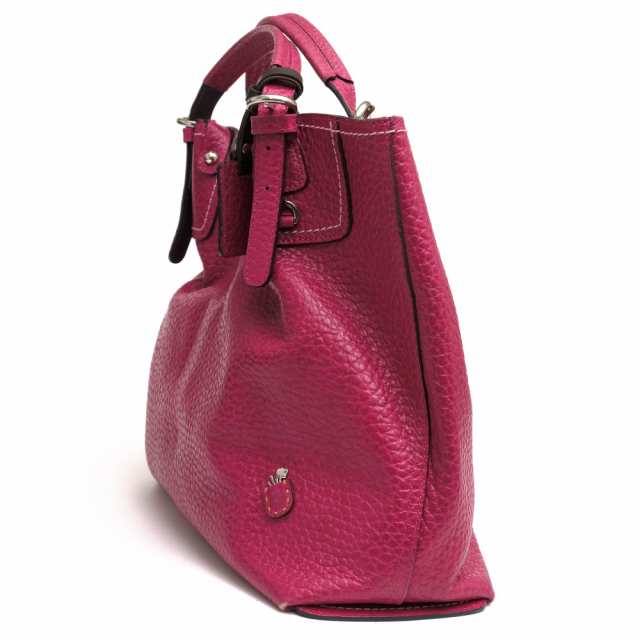 ペレボルサ／PELLE BORSA バッグ トートバッグ 鞄 ハンドバッグ レディース 女性 女性用レザー 革 本革 ピンク  203258 Plant プラント シボ革 シュリンクレザー 定番