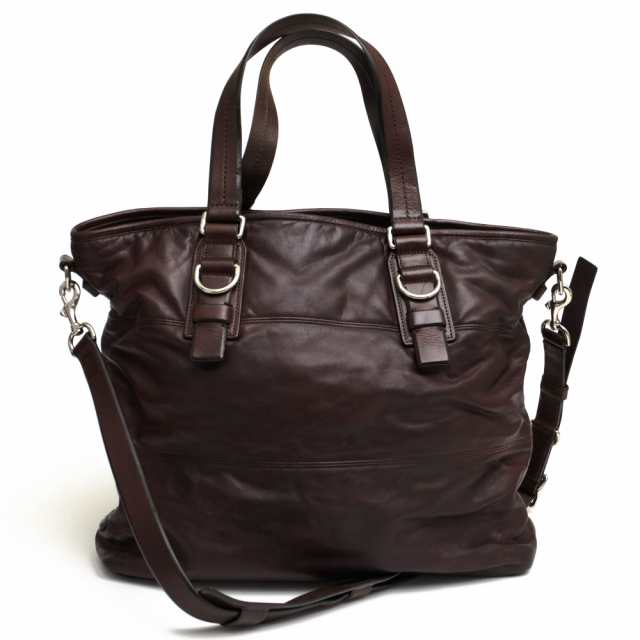 ○コーチ COACH 羊革 シープスキン トートバッグ 70343 Clarkson East West Tote クラークソン イーストウエスト 2WAY ショルダー 中古