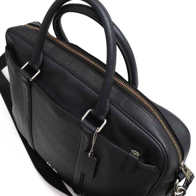 ○コーチ COACH クロスグレインレザー 牛革 ビジネスバッグ F59057