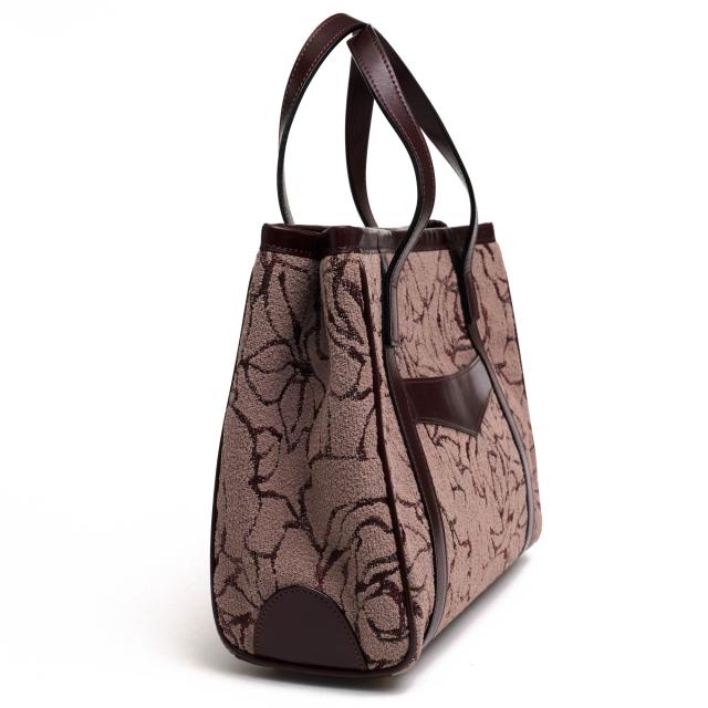 ○イタガキ ITAGAKI 2019年クリスマス限定モデル 牛革 ハンドバッグ A001 バラ模様 レディース 【中古】 中古 ○イタガキ ITAGAKI 2019年クリスマス限定モデル 牛革 ハンドバッグ