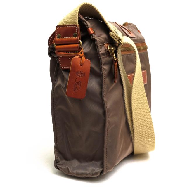 ○フェリージ Felisi 伊リモンタ社ナイロン バケッタレザー 牛革 ショルダーバッグ 14/2/DS メンズ 【中古】 中古