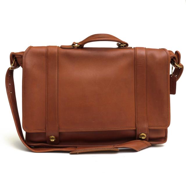 ○コーチ COACH グラブタン カウハイドレザー 牛革 ビジネスバッグ 5274 Essex Brief 2WAY ショルダーバッグ メンズ 【中古】 中古