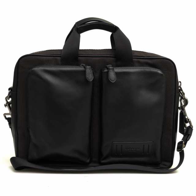 ○コーチ COACH 牛革 ビジネスバッグ 6705 Rider Brief ライダーブリーフ 2WAY ショルダーバッグ メンズ 【中古】 中古