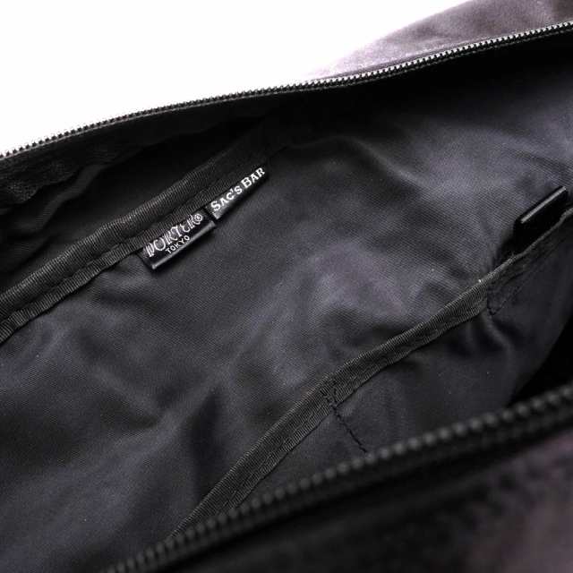 ○ポーター 吉田カバン PORTER SAC'S BAR サックスバー共同開発 ナイロンツイル PVC加工 ショルダーバッグ 383-05713 STORM ストー 中古