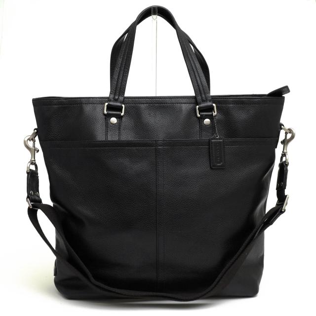 ○コーチ COACH ペブルドレザー 牛革 トートバッグ F77181 Transatlantic Drafting トランスアトランティック ドラフティング トー 中古