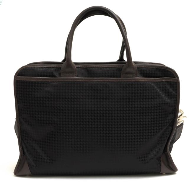 ○オロビアンコ orobianco 伊リモンタ社ナイロン 牛革 ビジネスバッグ RUFUS T-C ルーファス 千鳥格子柄 2WAY ショルダーバッグ メ 中古 ○オロビアンコ orobianco 伊リモンタ社ナイロン 牛革 ビジネスバッグ