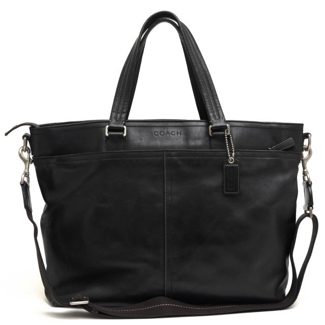 ○コーチ COACH 牛革 カーフ トートバッグ F70673 LEXINGTON LEATHER BUSINESS TOTE レキシントン レザー ビジネス トート 2WAY シ 中古