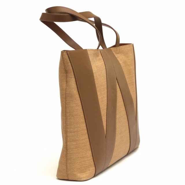 ○マックスマーラ Max Mara WEEKEND ウィークエンド トートバッグ 55111514600 ANNICA STRAW EFFECT  SHOPPER A4サイズ収納可 肩掛 中古｜au PAY マーケット