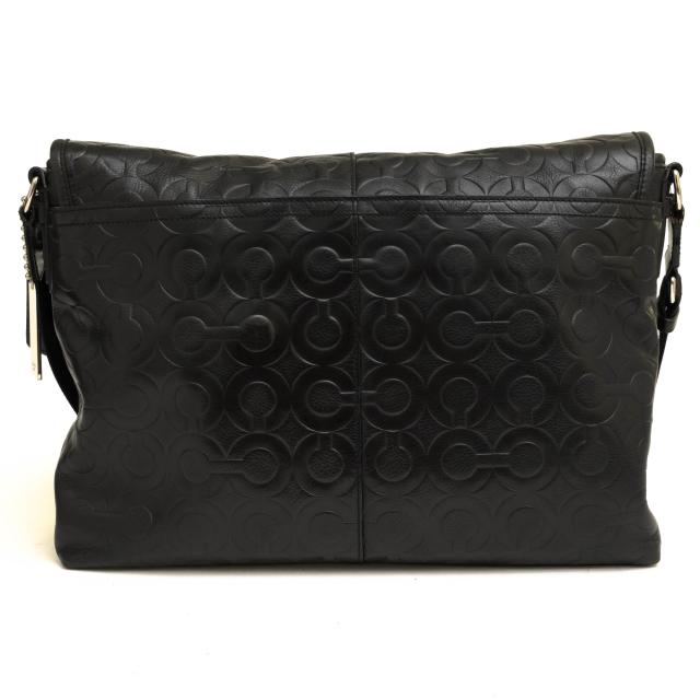 ○コーチ COACH 牛革 ショルダーバッグ 70250 Op Art Embossed Leather