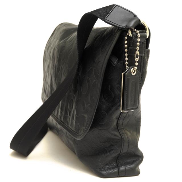 ○コーチ COACH 牛革 ショルダーバッグ 70250 Op Art Embossed Leather