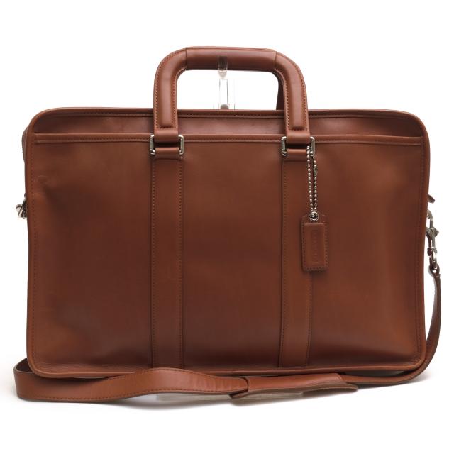 ○コーチ COACH 牛革 ビジネスバッグ F70374 EMBASSY BRIEF エンバシー 2WAY ショルダーバッグ メンズ 【中古】 中古
