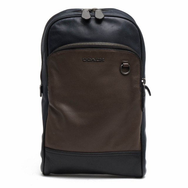 ○コーチ COACH スムースカーフ 牛革 ショルダーバッグ 6771 GRAHAM PACK ボディバッグ メンズ 【中古】 中古