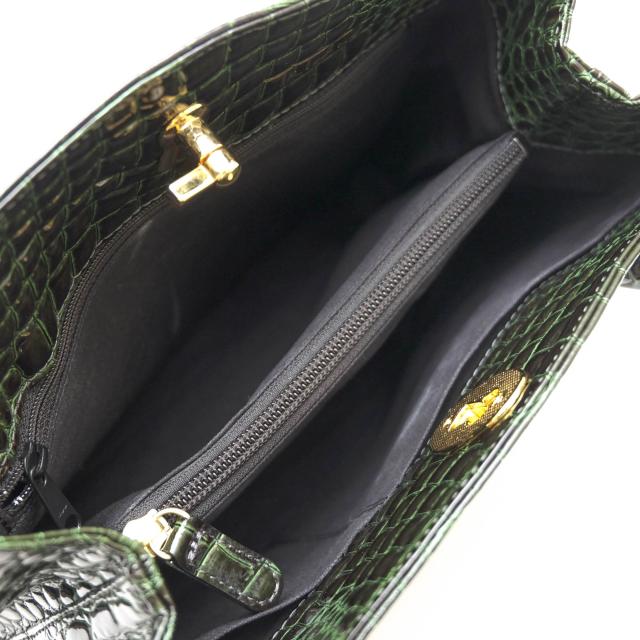 ○鎌倉高野 Takano シャイニングエナメルレザー 牛革 ハンドバッグ