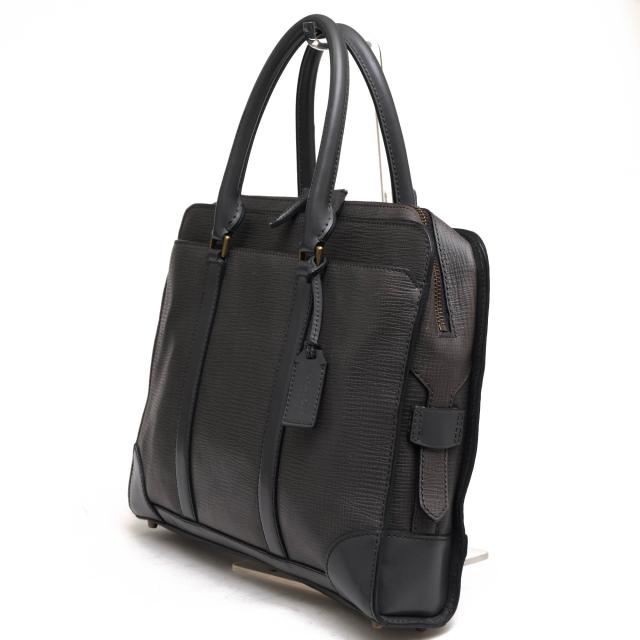 COACH コーチ メンズ クロスグレイン レザー スリム 2WAY ブリーフケース F71681 ブラック COACHコーチ メンズ クロスグレインレザー カーフレザー