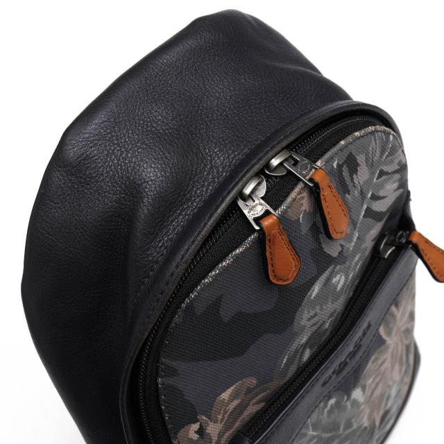 ○コーチ COACH コットンキャンバス 牛革 ショルダーバッグ F72307