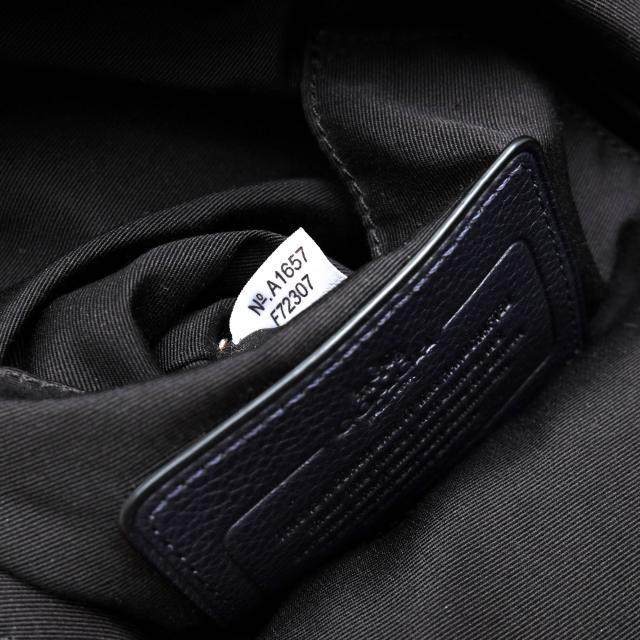 ○コーチ COACH コットンキャンバス 牛革 ショルダーバッグ F72307