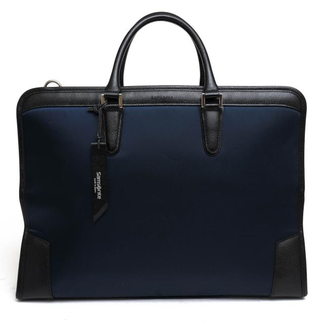 ○サムソナイト Samsonite 高強力ナイロン糸 ロービック 牛革 ビジネスバッグ AC7-003 El-Lite Briefcase L エルライト ノートPC収 中古
