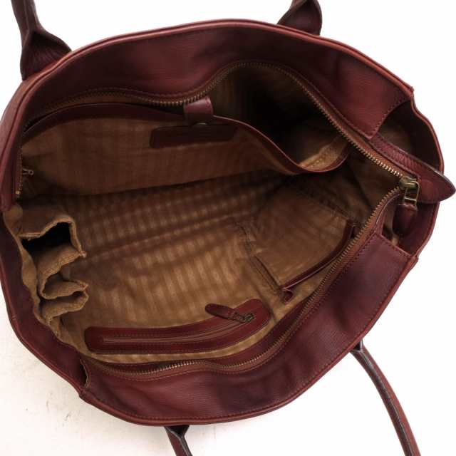 ○マザーハウス MOTHERHOUSE 牛革 トートバッグ MG12042 Antique Career Tote アンティーク キャリア トート  肩掛け ワンショルダ 中古の通販はau PAY マーケット - ブランディング | au PAY マーケット－通販サイト