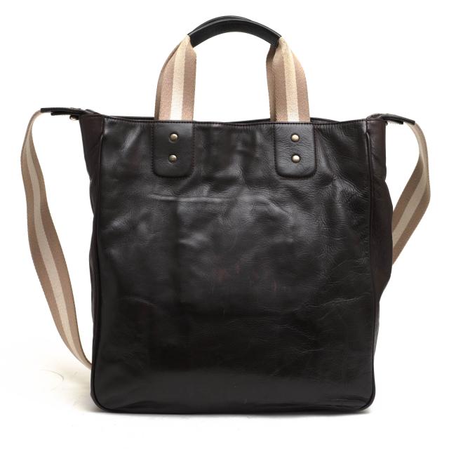 ○バリー BALLY TRAINSPOTTING トレインスポッティング カーフ 牛革 トートバッグ TENIRO A4サイズ収納可 2WAY ショルダーバッグ 中古_1