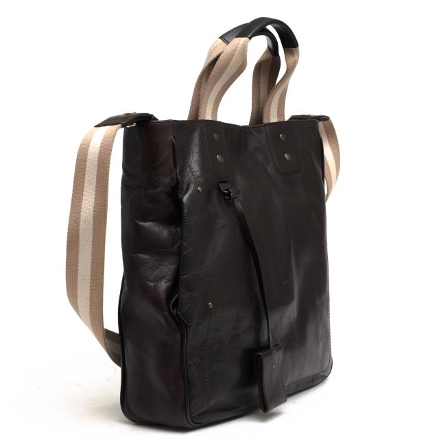 ○バリー BALLY TRAINSPOTTING トレインスポッティング カーフ 牛革 トートバッグ TENIRO A4サイズ収納可 2WAY ショルダーバッグ 中古_2