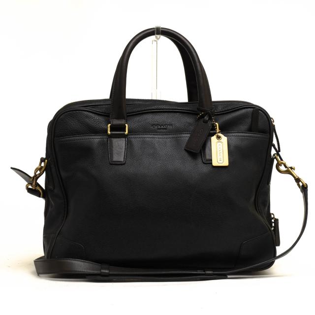 ○コーチ COACH イタリア産 チェルボレザー 牛革 ビジネスバッグ 70478 Crosby Leather Commuter クロスビー レザー コミューター  中古