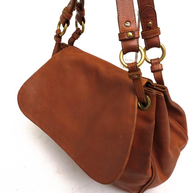 ○イルビゾンテ IL BISONTE ベジタブルタンニン鞣し牛革 トートバッグ レディース 【中古】 中古_4