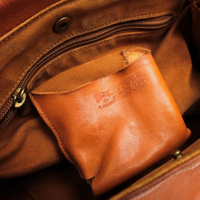 ○イルビゾンテ IL BISONTE ベジタブルタンニン鞣し牛革 トートバッグ レディース 【中古】 中古 ○イルビゾンテ IL BISONTE ベジタブルタンニン鞣し牛革 トートバッグ
