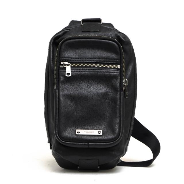 ○コーチ COACH カウレザー 牛革 ショルダーバッグ 71185 Thompson Day Pack In Leather トンプソン デイ パック ボディバッグ メ  中古