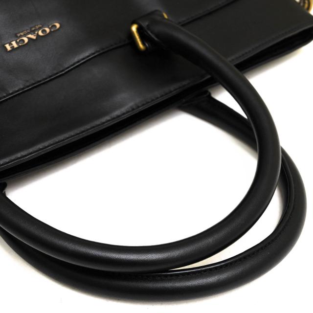 ○コーチ COACH トートバッグ F71441 ESSEX WOOL HELMET BAG エセックス ウール ヘルメット バッグ ブロックチェック柄 2WAY ショ 中古_5