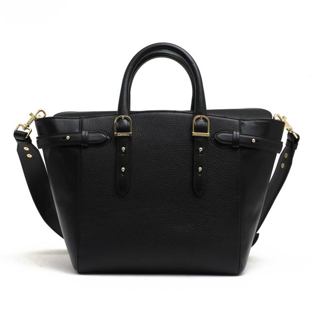 ○アスピナル オブ ロンドン Aspinal of London ペブルドレザー 牛革 