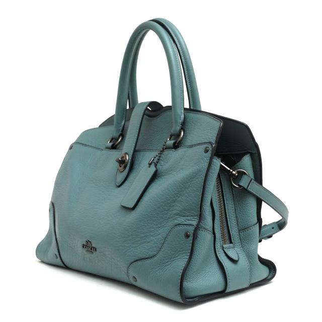 ○コーチ COACH ペブルドレザー 牛革 ハンドバッグ 37575 Mercer 