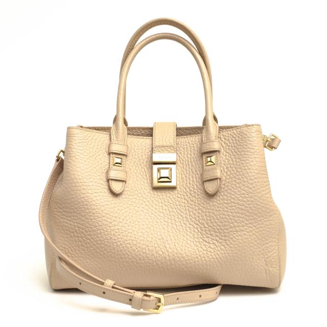 美品　FURLA ハンドバッグ　ベージュ　レザー　レディース フルラ FURLA ハンドバッグ ショルダーバッグ パイパー ベージュ