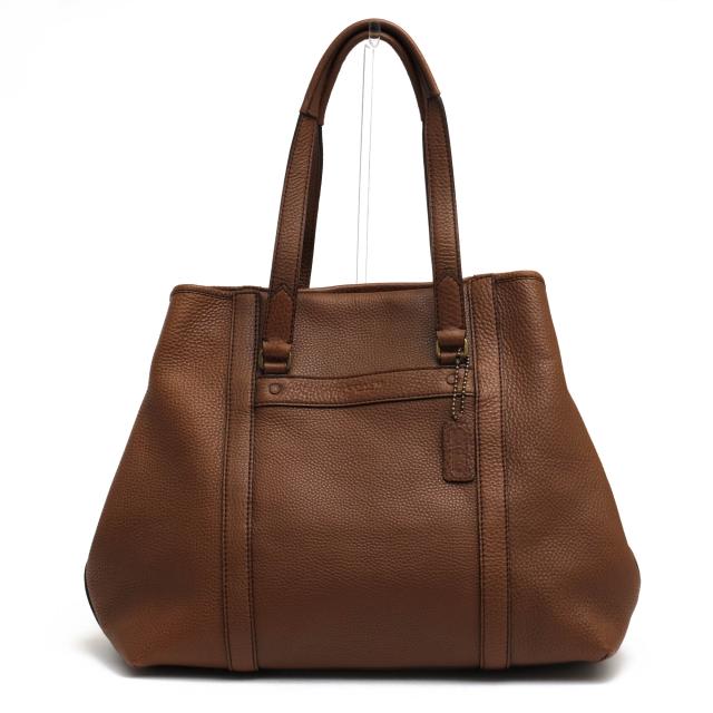○コーチ COACH 牛革 トートバッグ 71160 Bleecker Shopper In Pebbled Leather ブリーカー ペブルド レザー ショッパー ボストン  中古