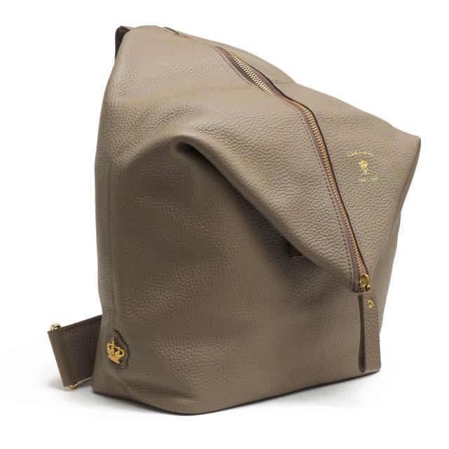 ○エーディーエムジェイ ADMJ ハイドシュリンク 牛革 グレージュ ショルダーバッグ 17AW01025 牛革ワンショルダーバックパック ワ  中古 ○エーディーエムジェイ ADMJ ハイドシュリンク 牛革 グレージュ