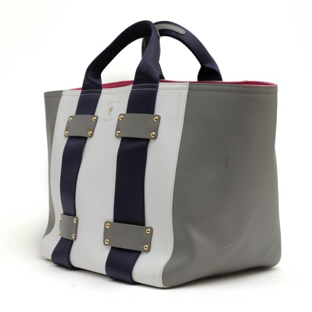 ○エーディーエムジェイ ADMJ キオリーノテクノロジー社ダノビオ 牛革 トートバッグ 17SA01010 CARRERA SOFT DAILY TOTE BAG A4サ 中古_3