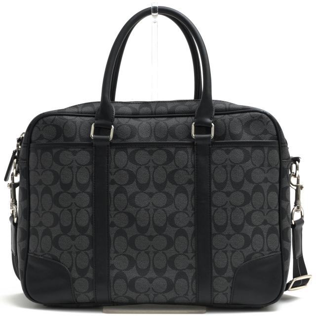 ○コーチ COACH コーテッドキャンバス 牛革 ビジネスバッグ F71168
