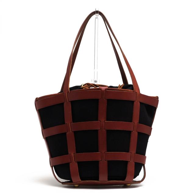 ○ジャストカンパーニュ Just Campagne  ハンドバッグ VALLEE SET truffe 巾着型 肩掛け ワンショルダーバッグ 定番 レディース 【 中古