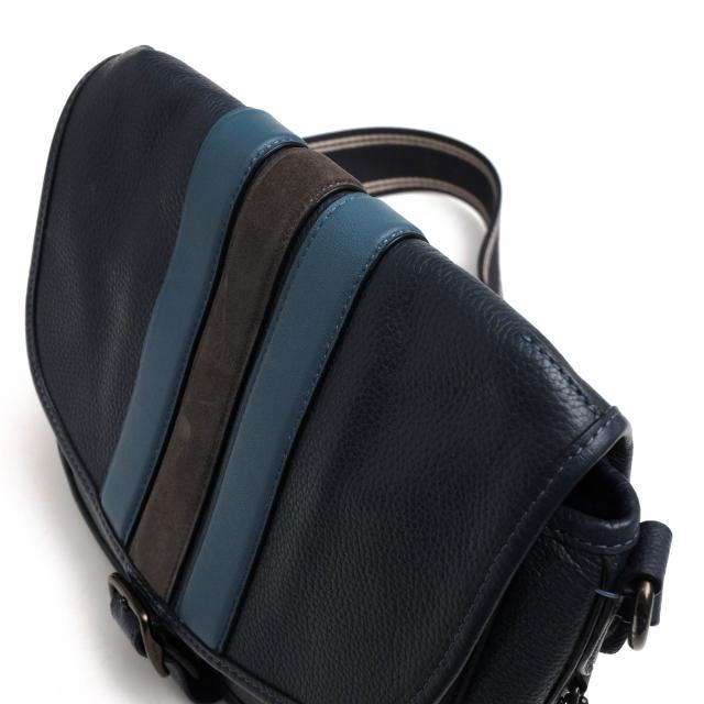 ○コーチ COACH ポリッシュペブルドレザー リファインドカーフレザー 牛革 ショルダーバッグ C5382 Hitch Crossbody With Varsity  中古 ○コーチ COACH ポリッシュペブルドレザー リファインドカーフレザー