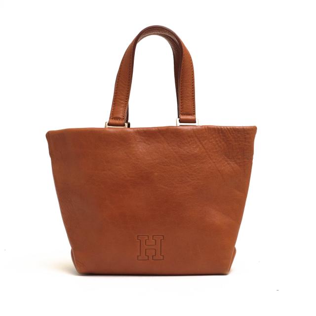 ○ヒロフ HIROFU 牛革 カーフ ハンドバッグ ミニ レディース 【中古】 中古