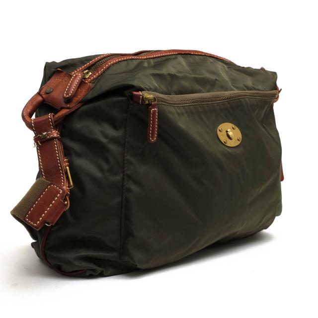 ○フェリージ Felisi 伊リモンタ社ナイロン バケッタレザー 牛革 ショルダーバッグ 07/38/DS クロスボディ メンズ 【中古】 中古