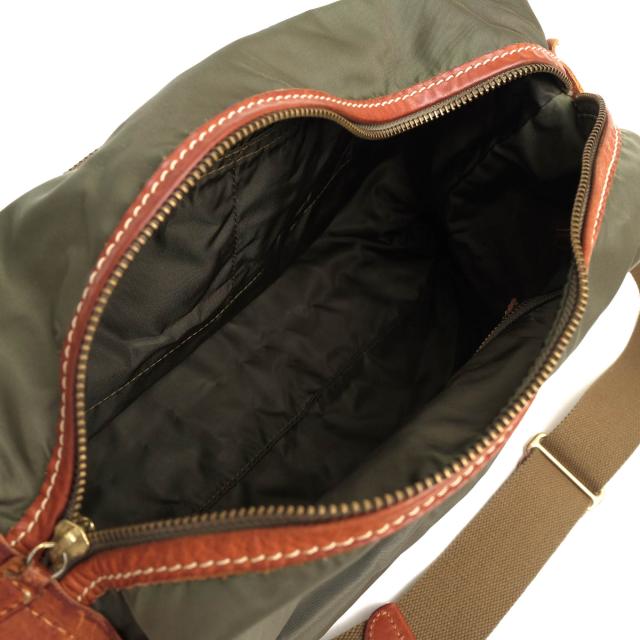 ○フェリージ Felisi 伊リモンタ社ナイロン バケッタレザー 牛革 ショルダーバッグ 07/38/DS クロスボディ メンズ 【中古】 中古