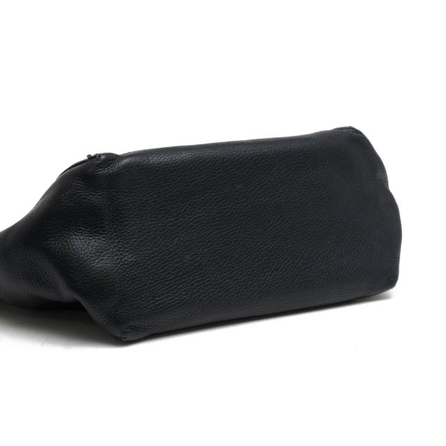 ○ヒロフ HIROFU 牛革 ハンドバッグ DUO M デュオ シボ革 シュリンク  