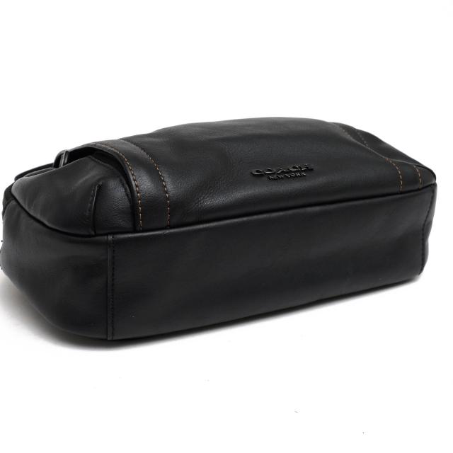 【人気】COACH コーチブラック レザー ボディバッグ　F37594 2層 COACH F37594 GRAHAM UTLTY PACK グラハム ユーティリティ パック