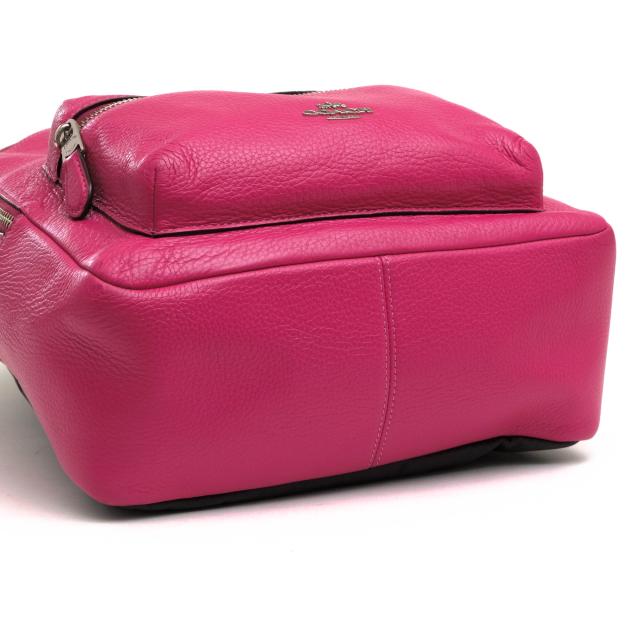 ○コーチ COACH ペブルドレザー 牛革 リュック F30550 Medium Charlie