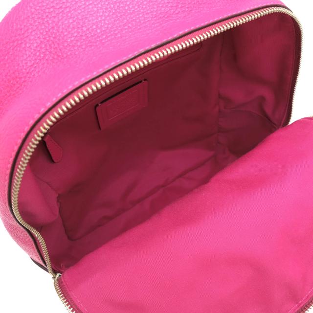 ○コーチ COACH ペブルドレザー 牛革 リュック F30550 Medium Charlie Backpack ミディアム チャーリー バックパック シボ革 シュ  中古_7