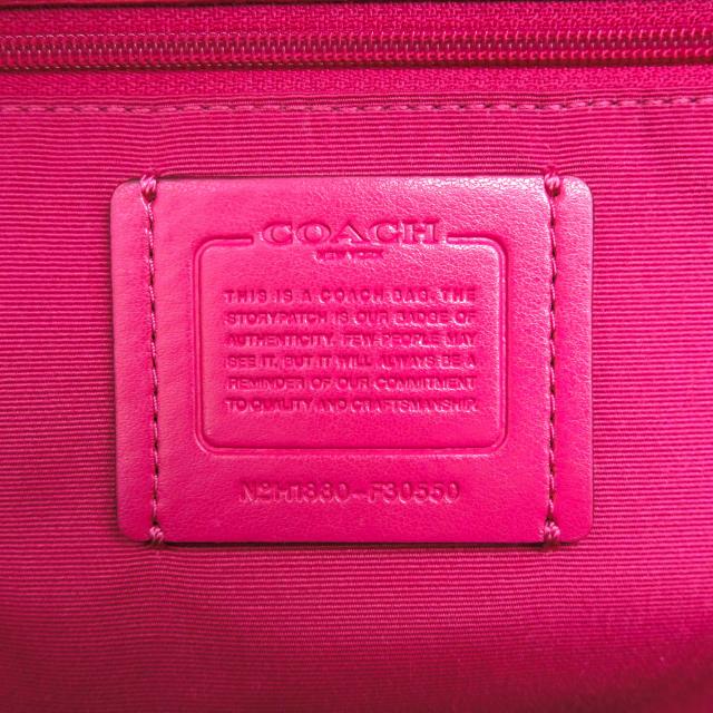 ○コーチ COACH ペブルドレザー 牛革 リュック F30550 Medium Charlie Backpack ミディアム チャーリー バックパック シボ革 シュ  中古_8